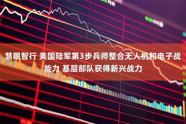 慧眼智行 美国陆军第3步兵师整合无人机和电子战能力 基层部队获得新兴战力