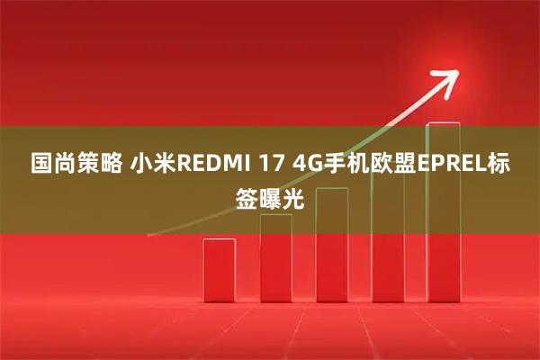 国尚策略 小米REDMI 17 4G手机欧盟EPREL标签曝光