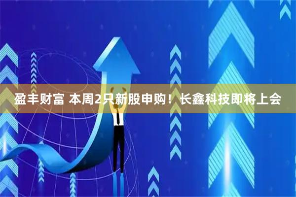 盈丰财富 本周2只新股申购！长鑫科技即将上会